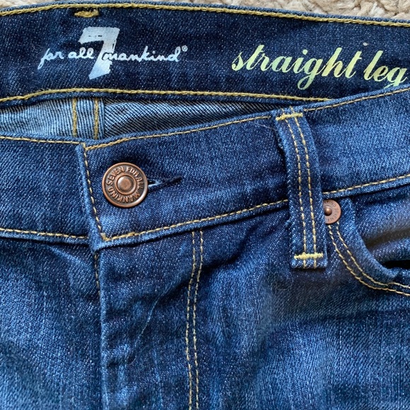 7 for all mankind straight leg jeans - Picture 4 of 8